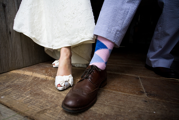 The wedding was held at Country Heritage Park outside the old general store